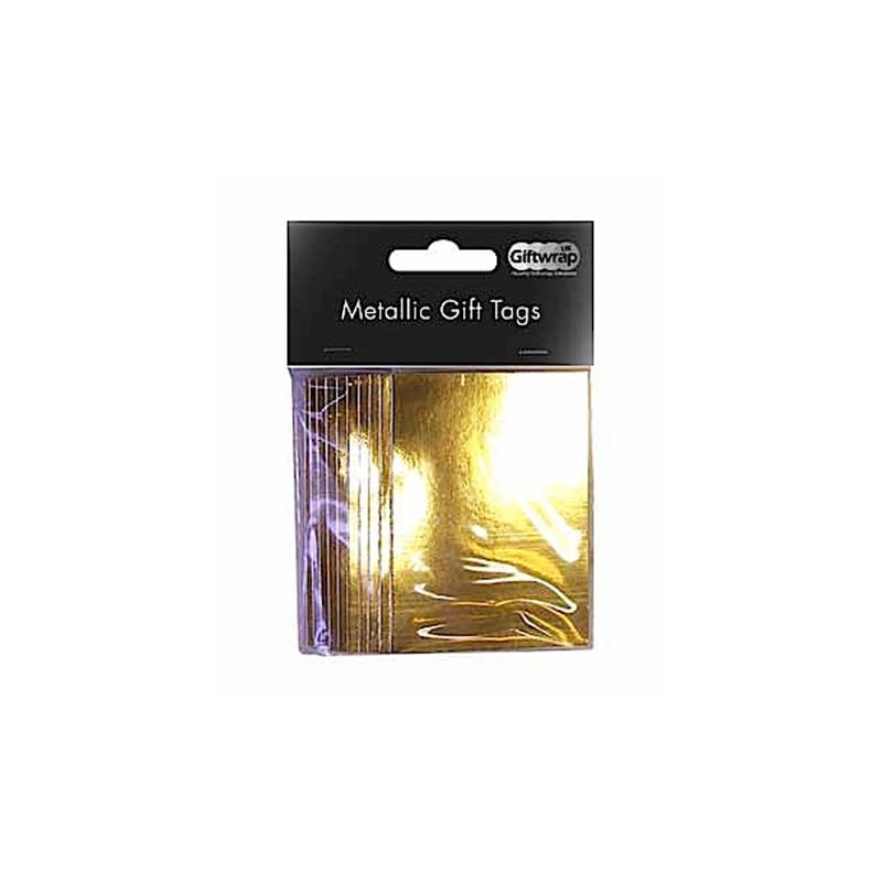 Metallic Gold Gift Tags 8 Pk - Penny Black