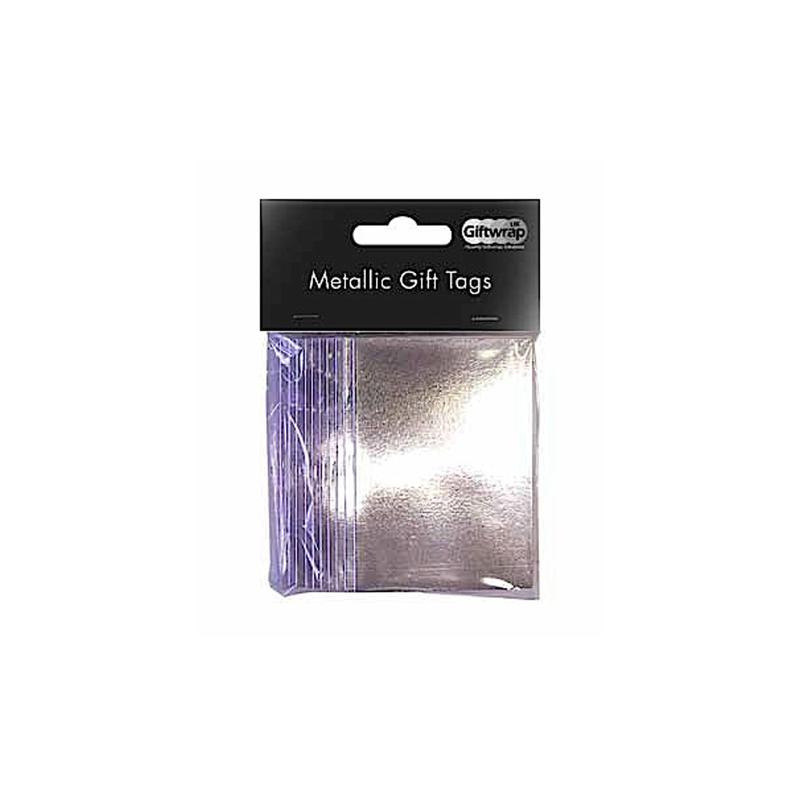 Metallic Silver Gift Tags 8 Pk - Penny Black