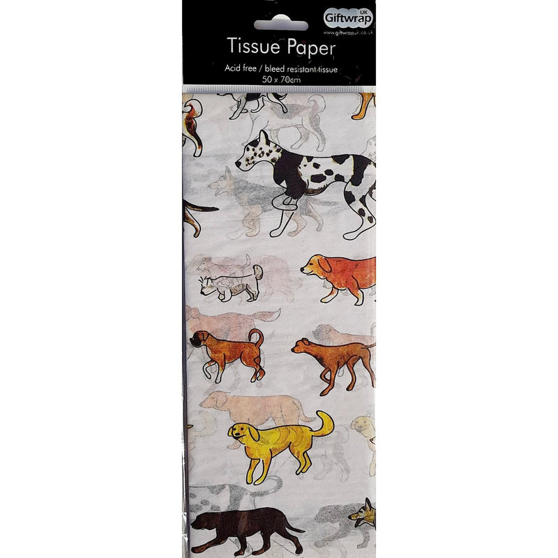 Happy Dogs Tissue Paper Gift Wrap 3 Pk
