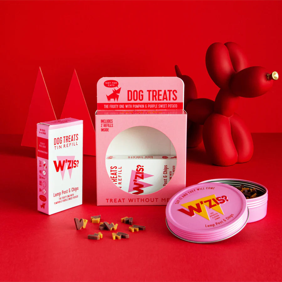 W&#39;ZIS Dog Treats Without Meat - Tin &amp; Refills