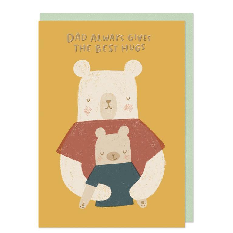 Dad Always Gives The Best Hugs Card - Penny Black
