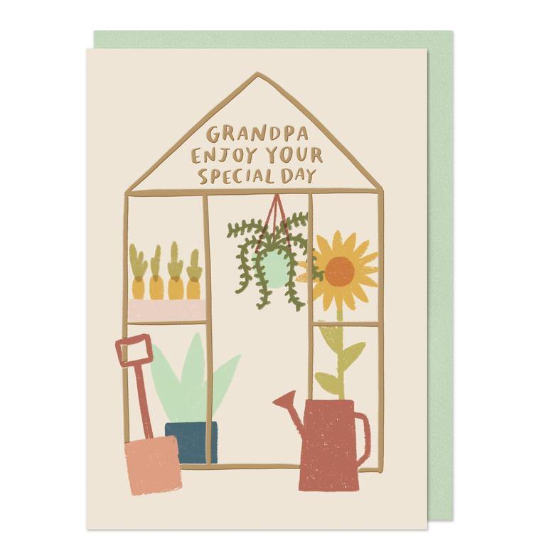 Grandpa Enjoy Your Special Day Greenhouse Birthday Card - Penny Black