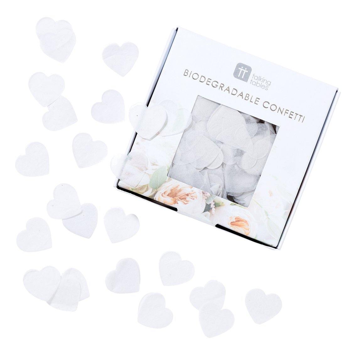Modern Romance White Biodegradable Confetti - Penny Black