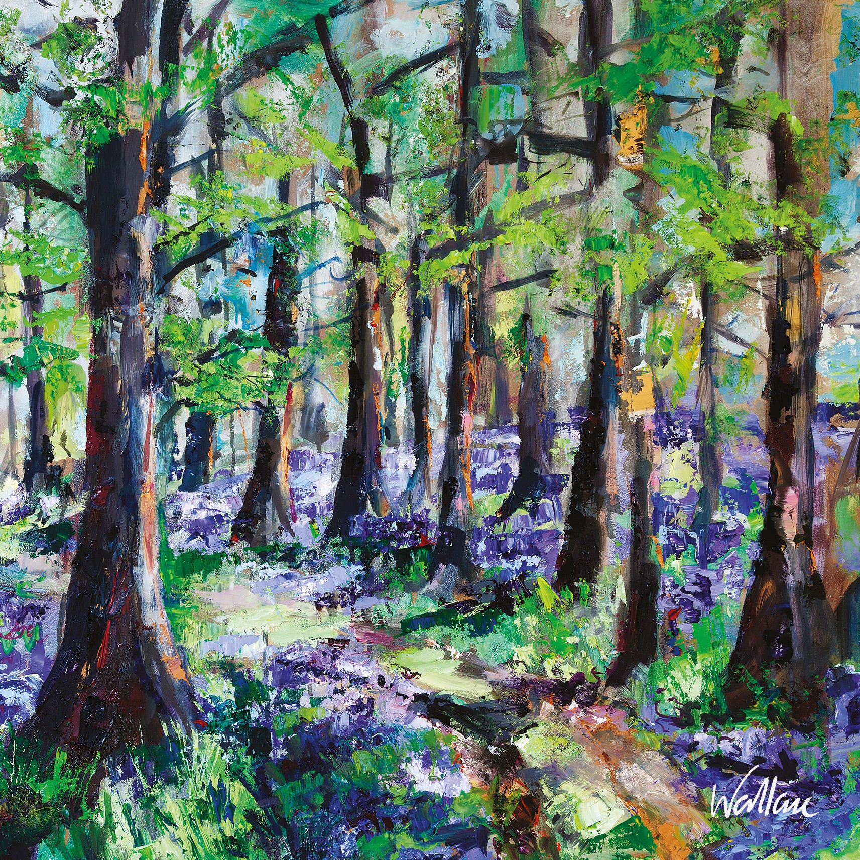 Through the Bluebell Wood Art Card from Penny Black