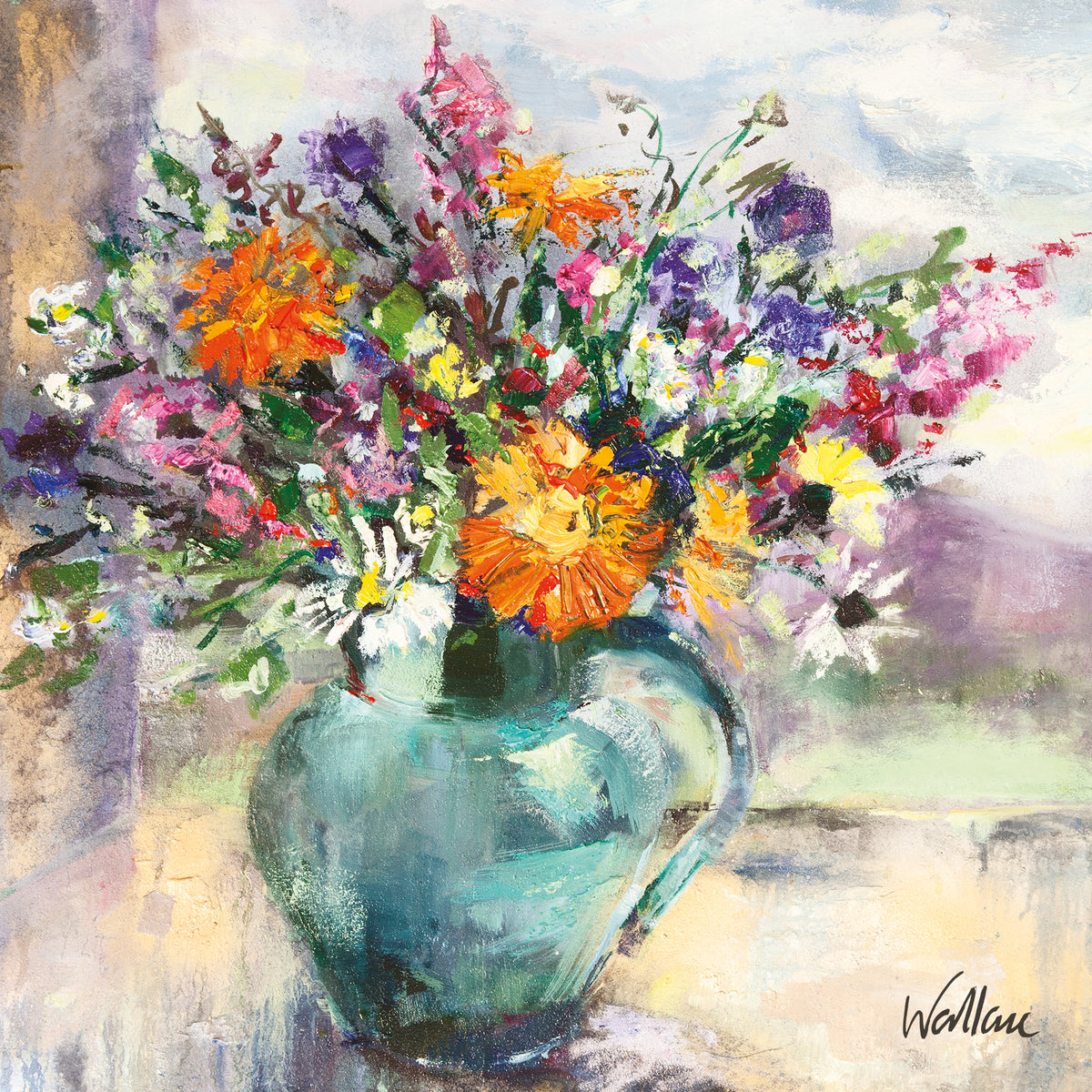 Wildflowers on the Windowsill Art Card from Penny Black