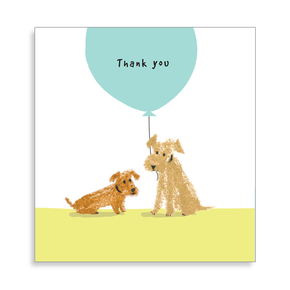 Dogs with Balloon Thank You Card from Penny Black