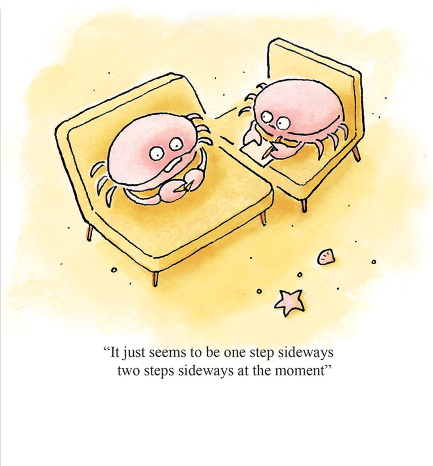 Crab Therapy Funny Card from Penny Black