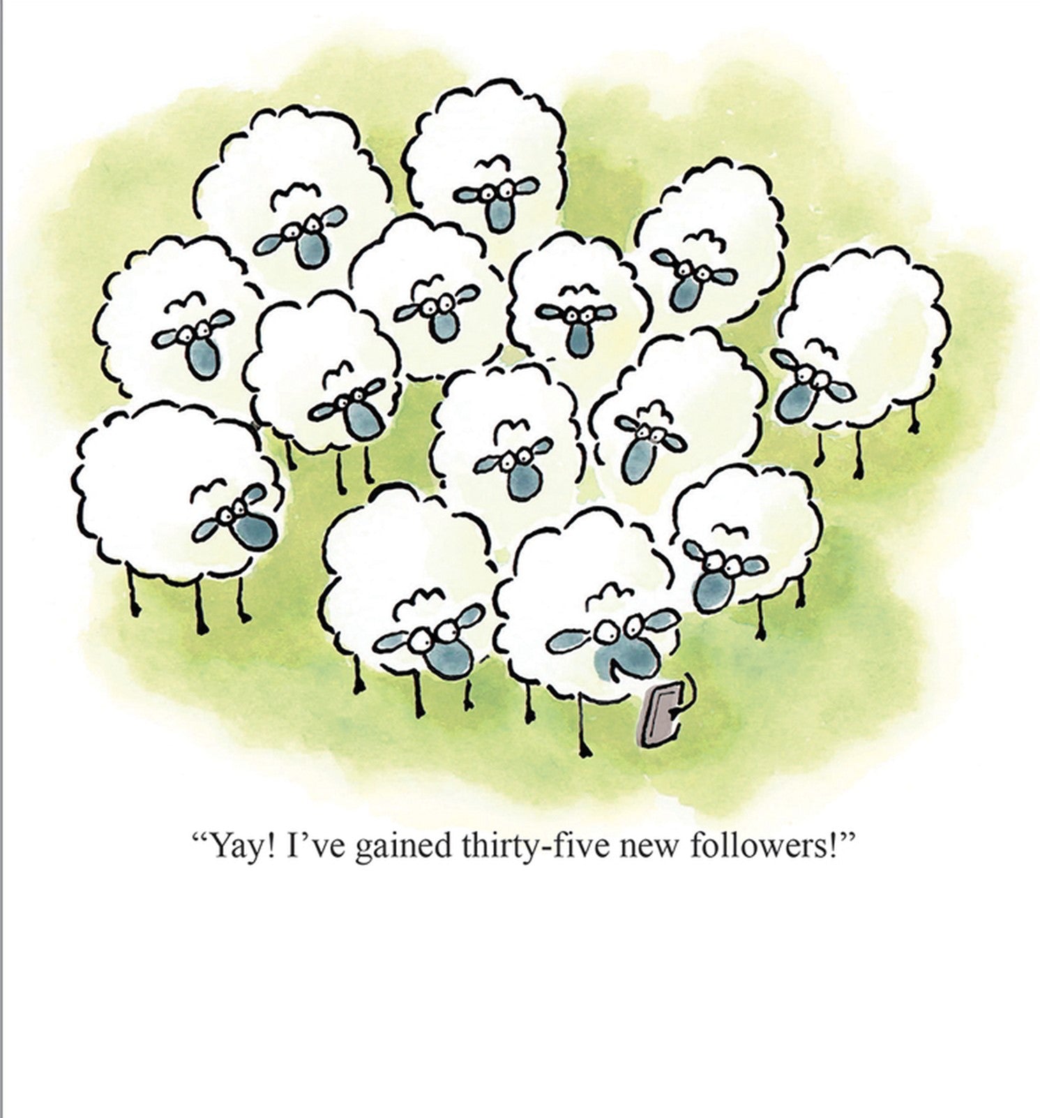 New Followers Flock Funny Card from Penny Black