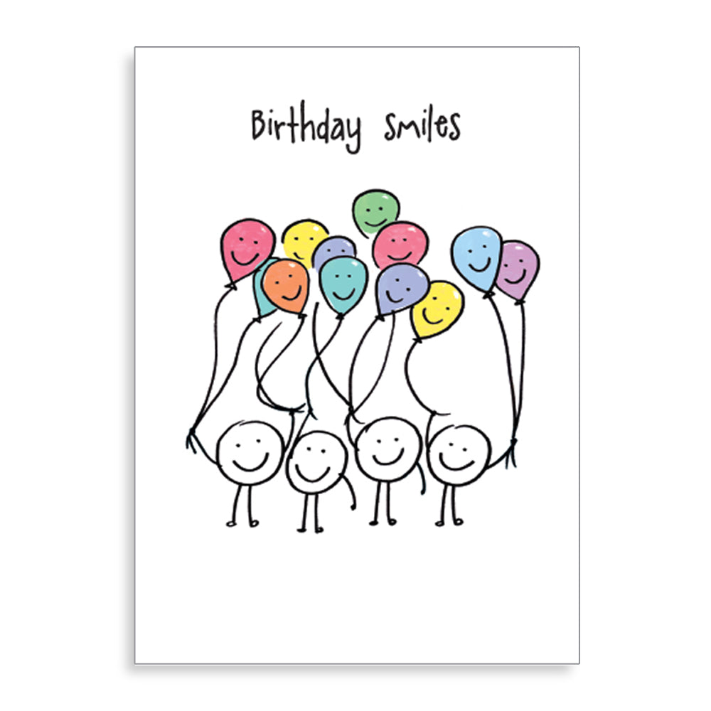 Birthday Smiles Illustrated Card from Penny Black