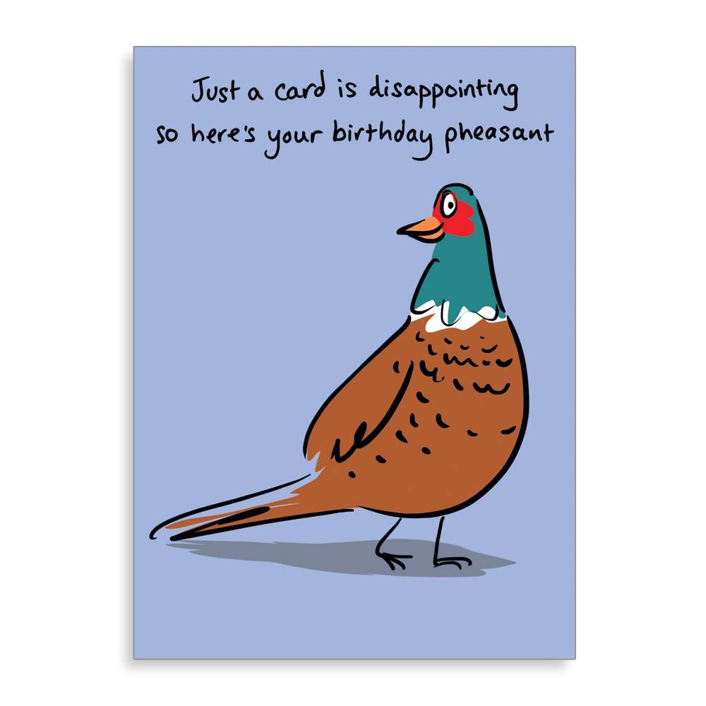 Birthday Pheasant Card - Penny Black