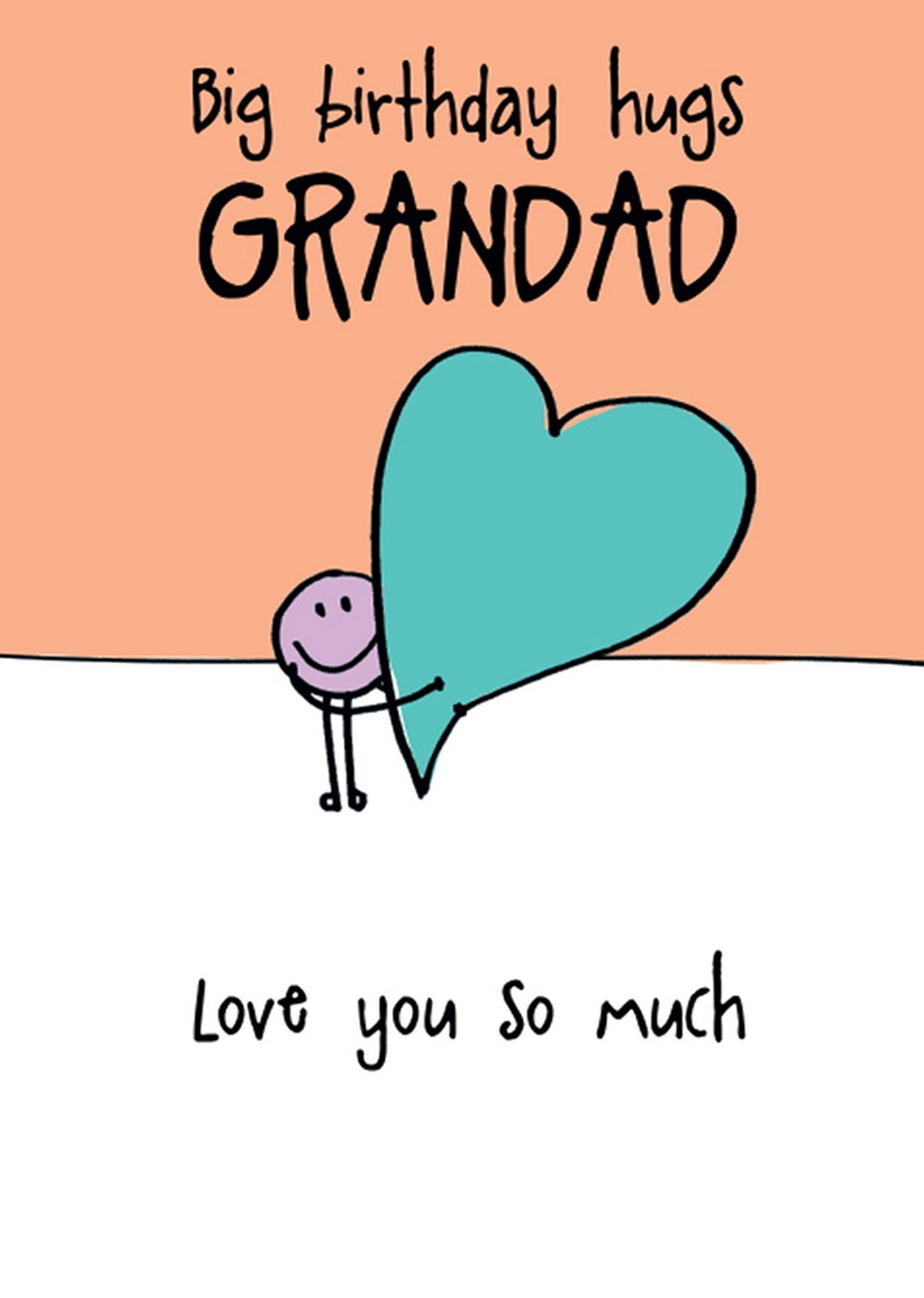 Big Hugs Grandad Birthday Card by penny black