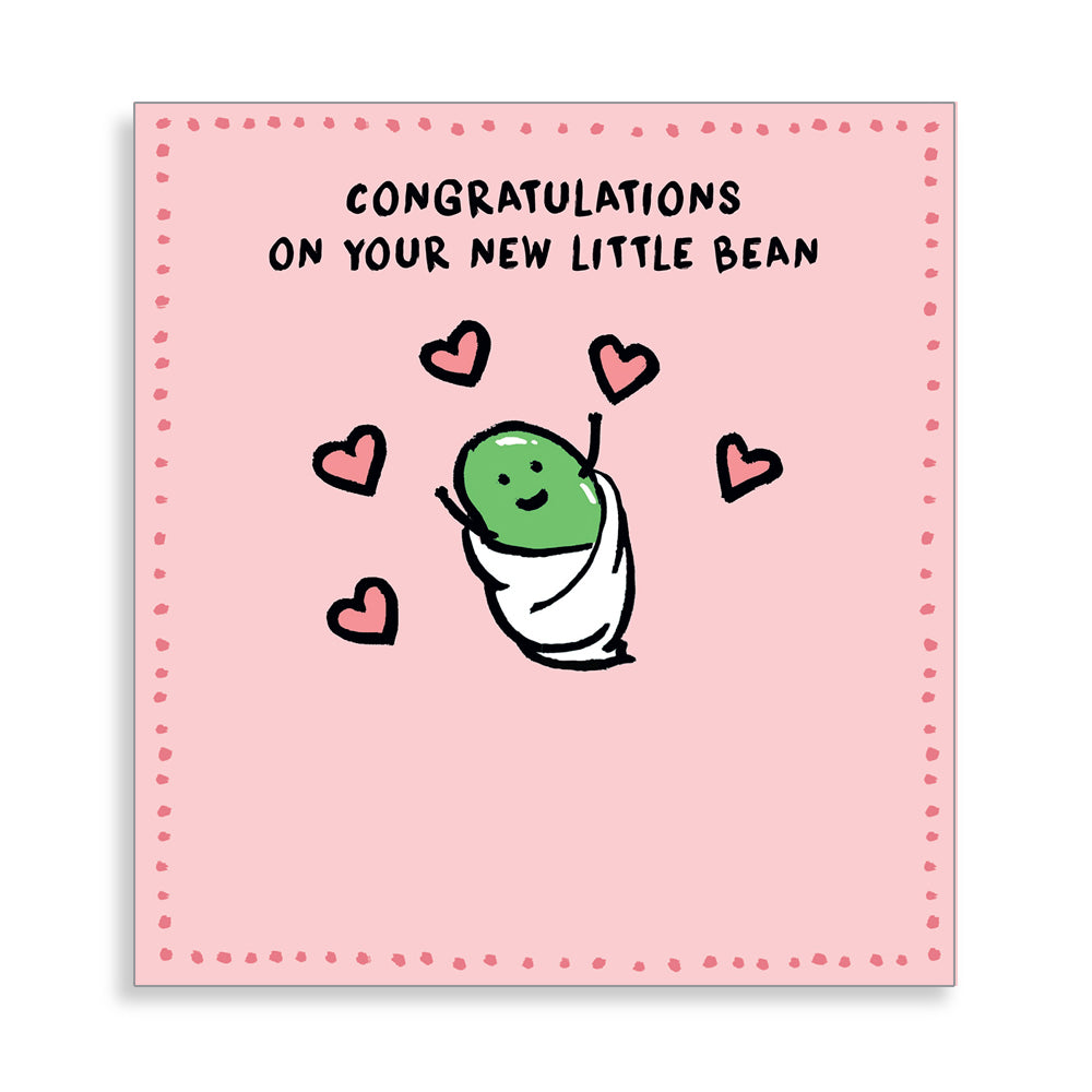 New Little Bean New Baby Girl Card from Penny Black