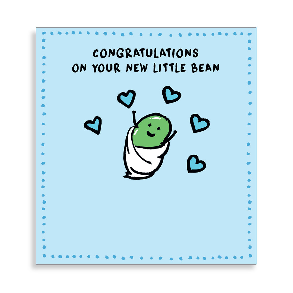 New Little Bean New Baby Boy Card from Penny Black