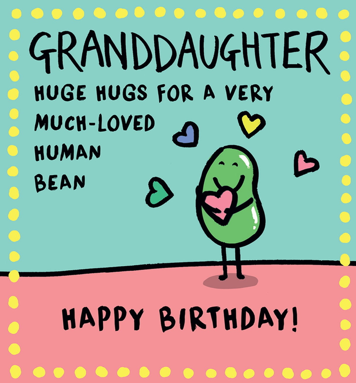 Much Loved Granddaughter Bean Birthday Card from Penny Black