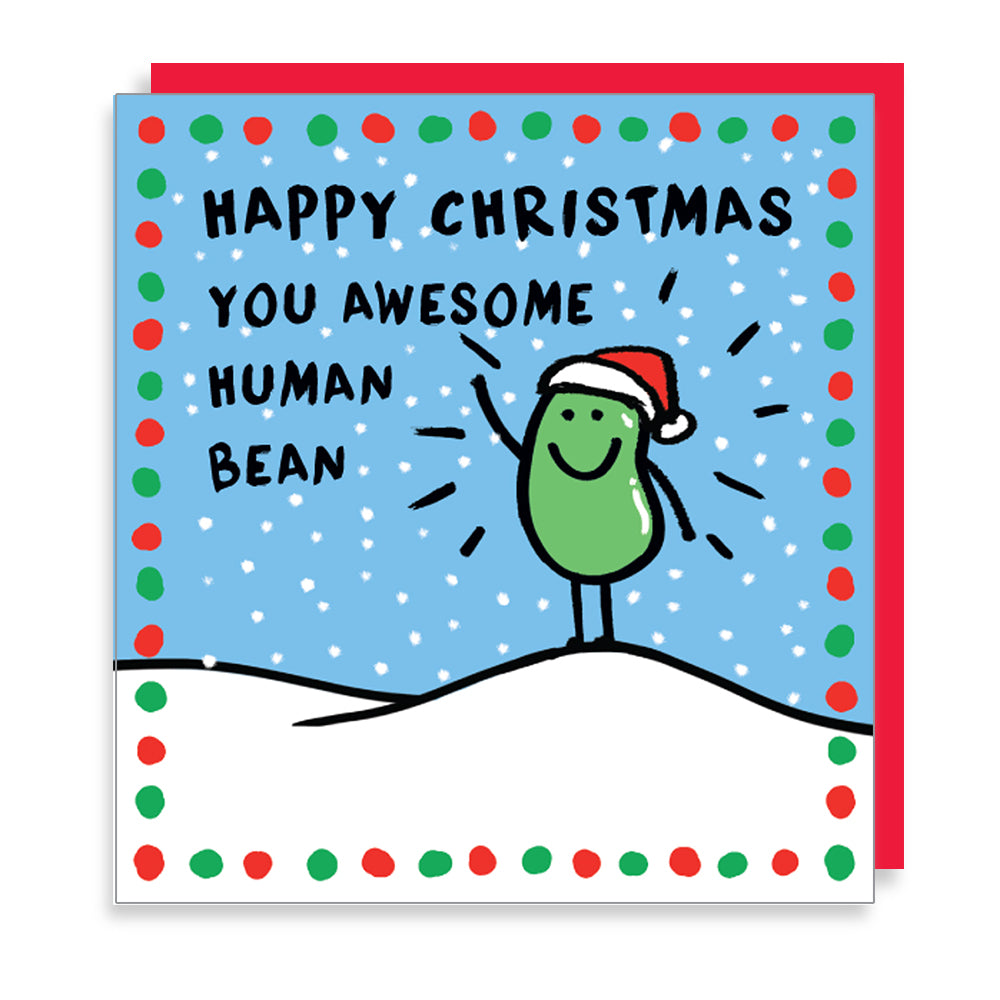 Awesome Human Bean Christmas Card from Penny Black