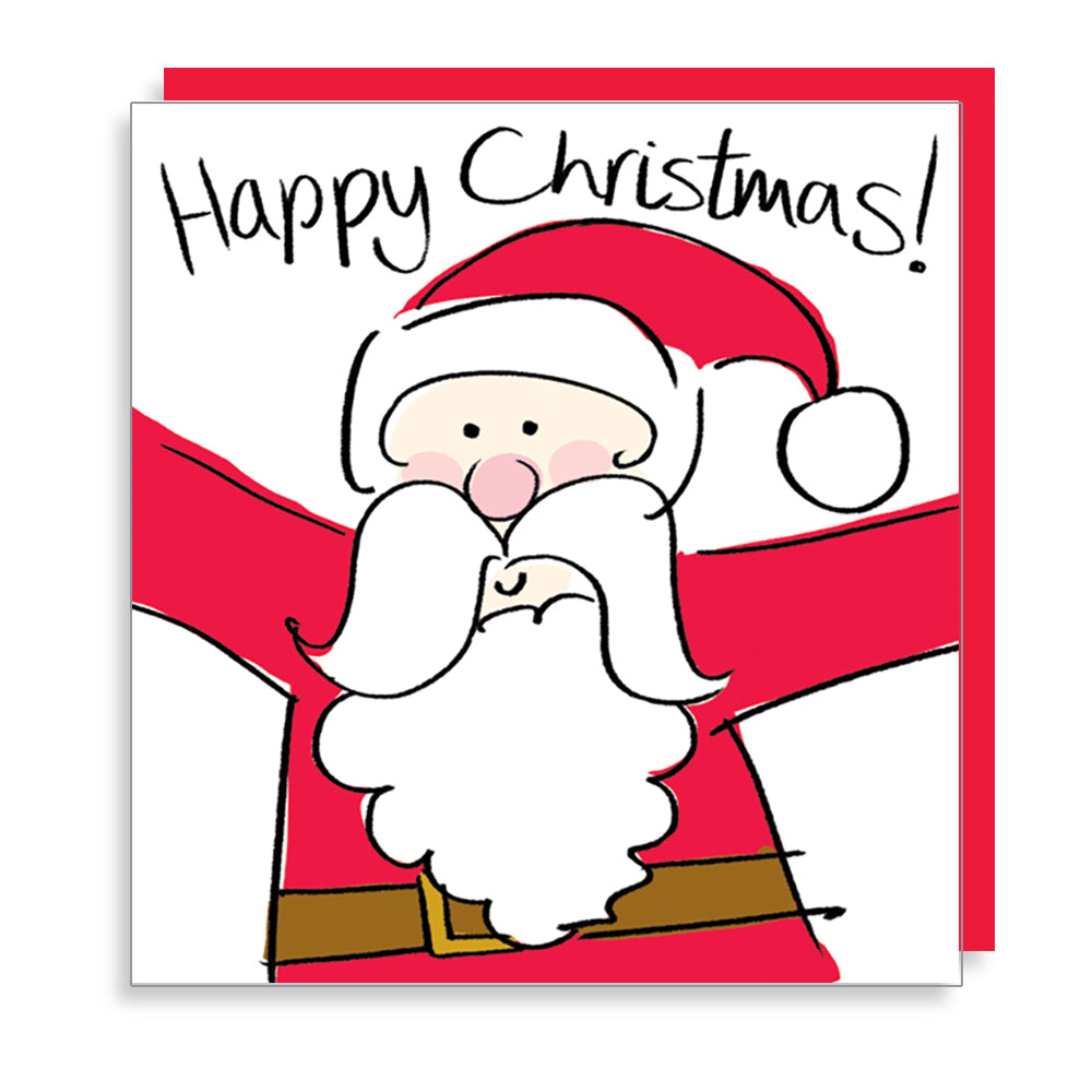Happy Smiley Santa Christmas Card from Penny Black