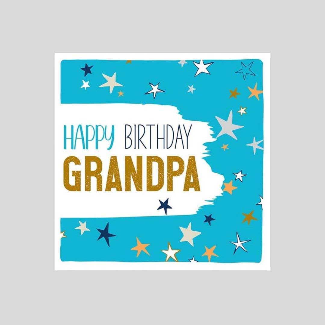 Grandpa Blue Stars Birthday Card from Penny Black