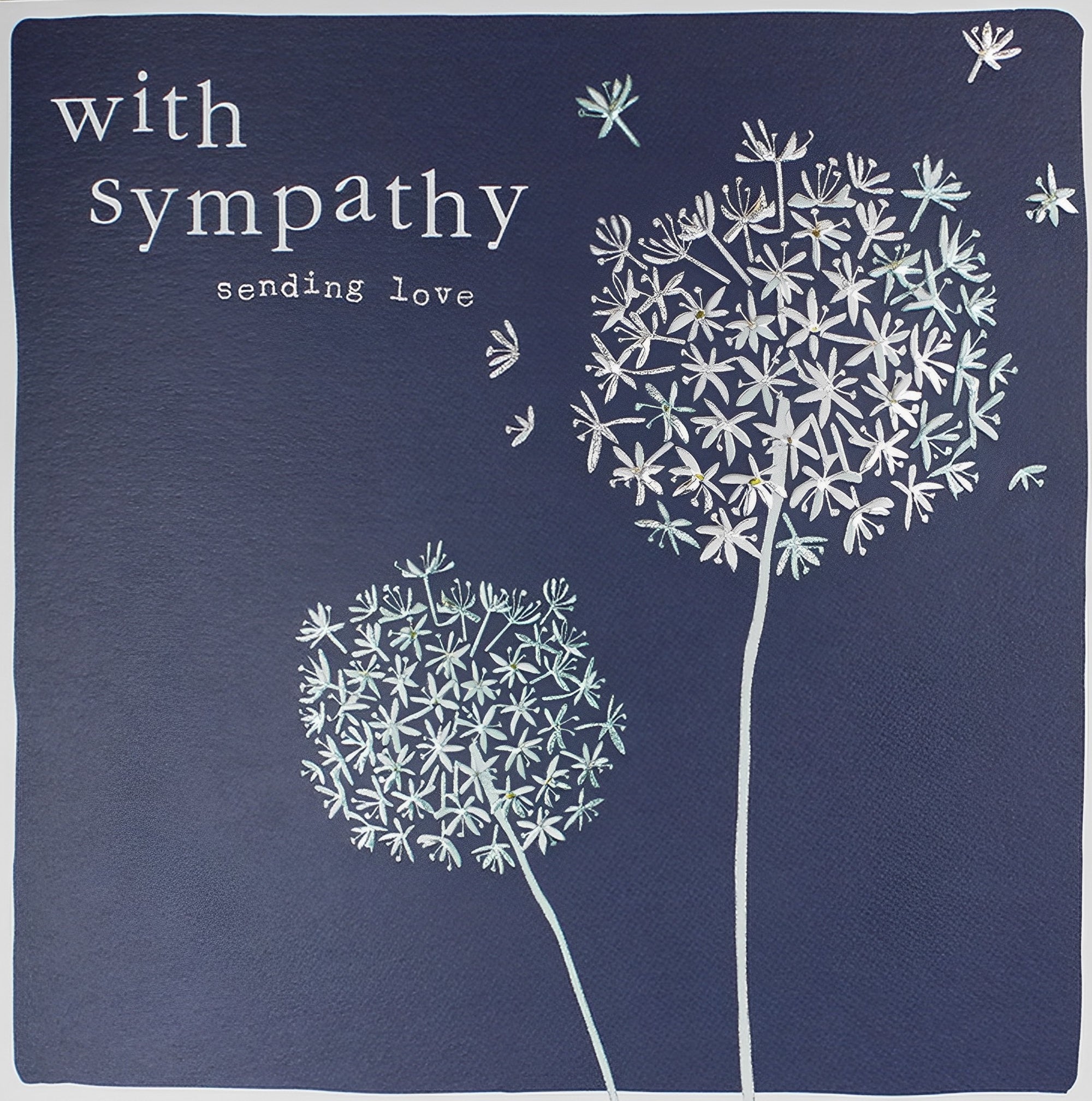 Allium Navy Sympathy Card from Penny Black