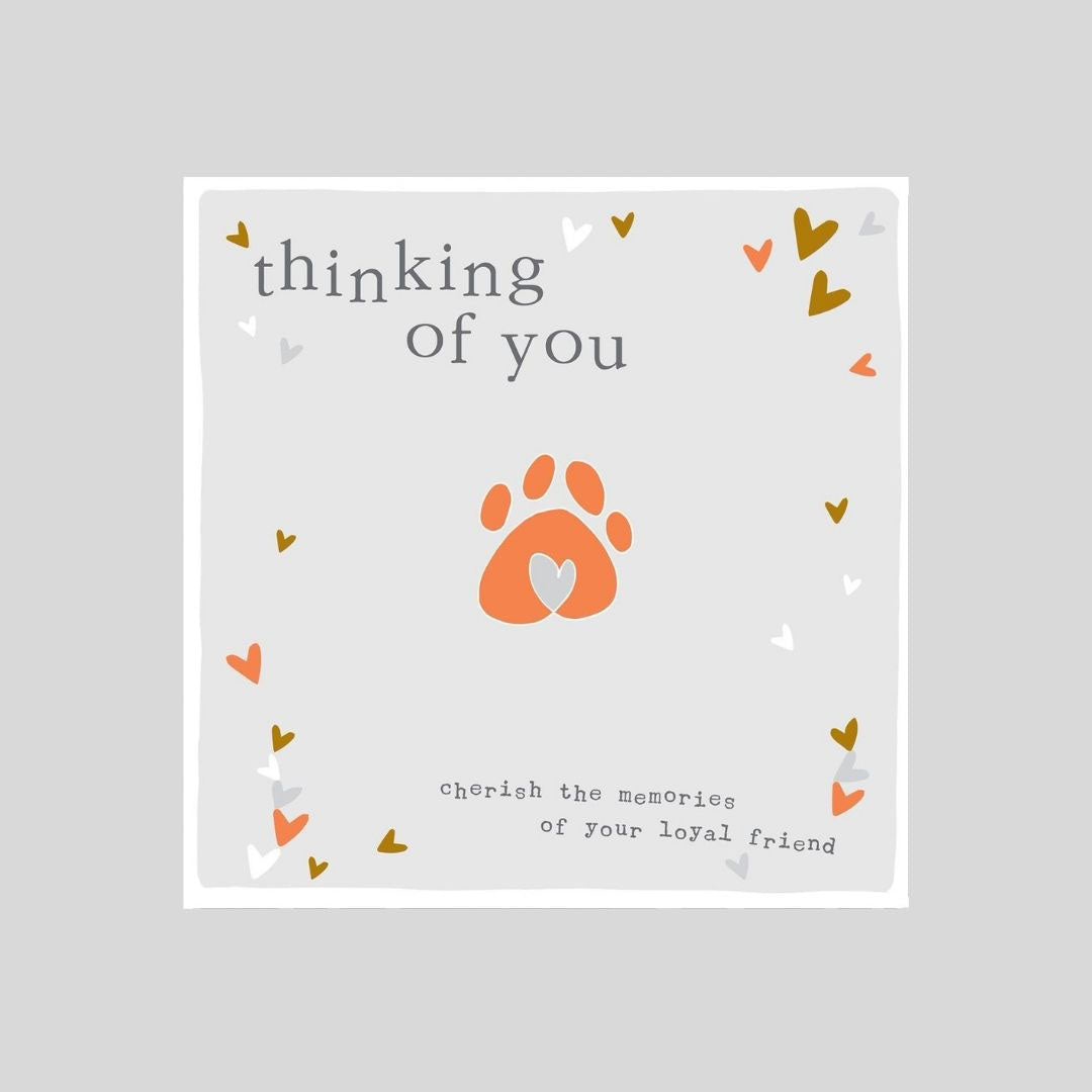 Cherish Memories of Your Loyal Friend Condolence Card from Penny Black
