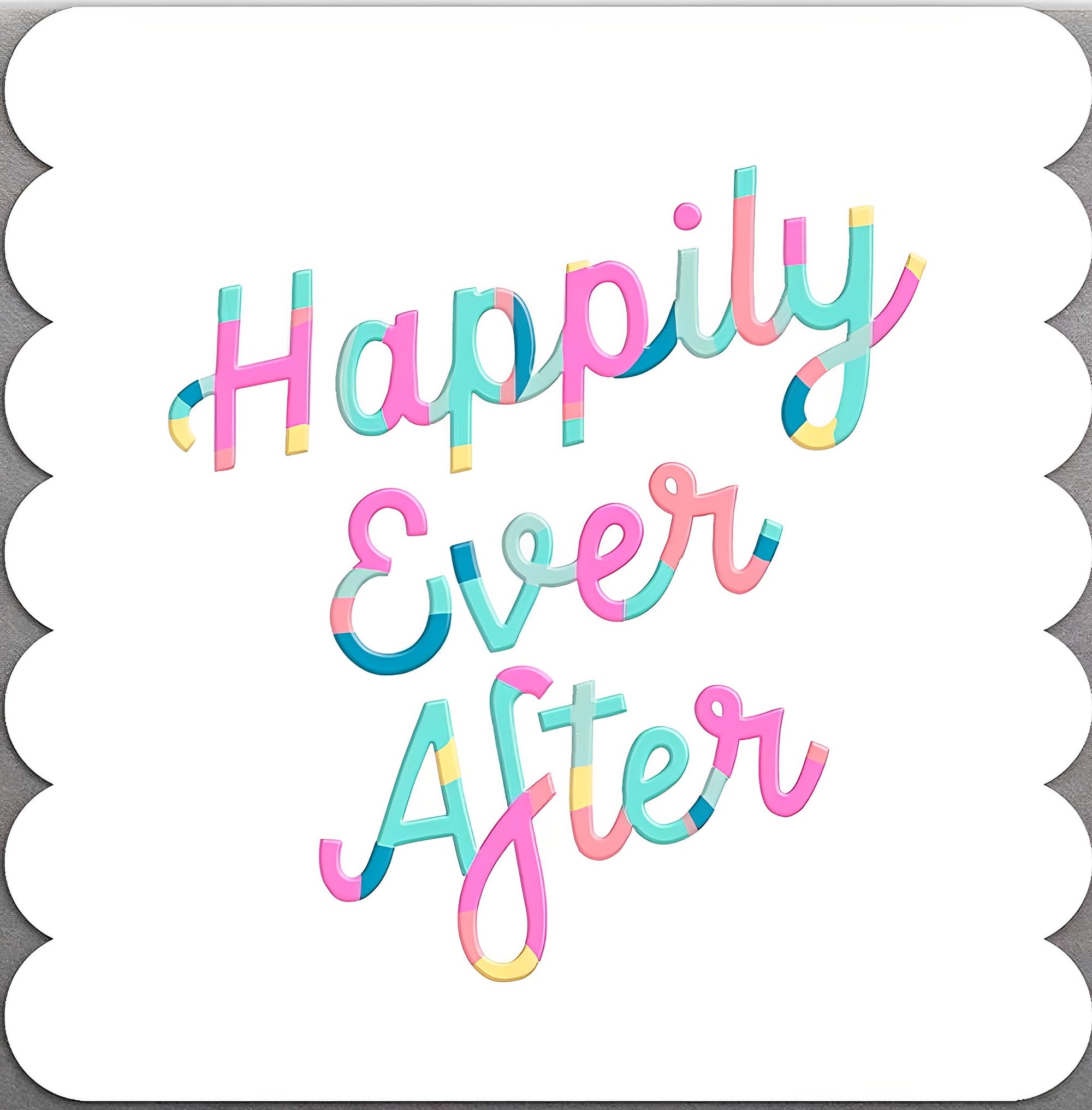 Scalloped Happily Ever After Card from Penny Black