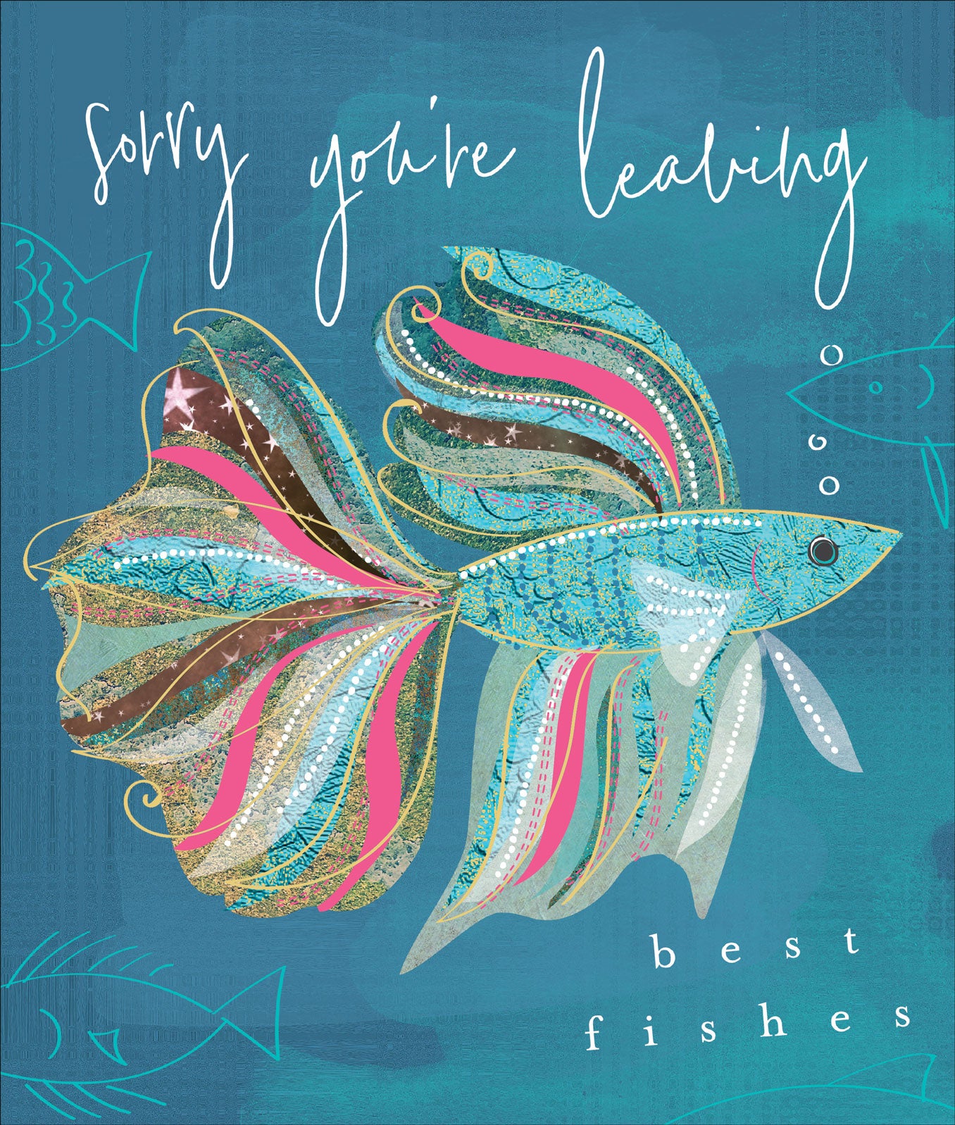 Best Fishes Leaving Card from Penny Black