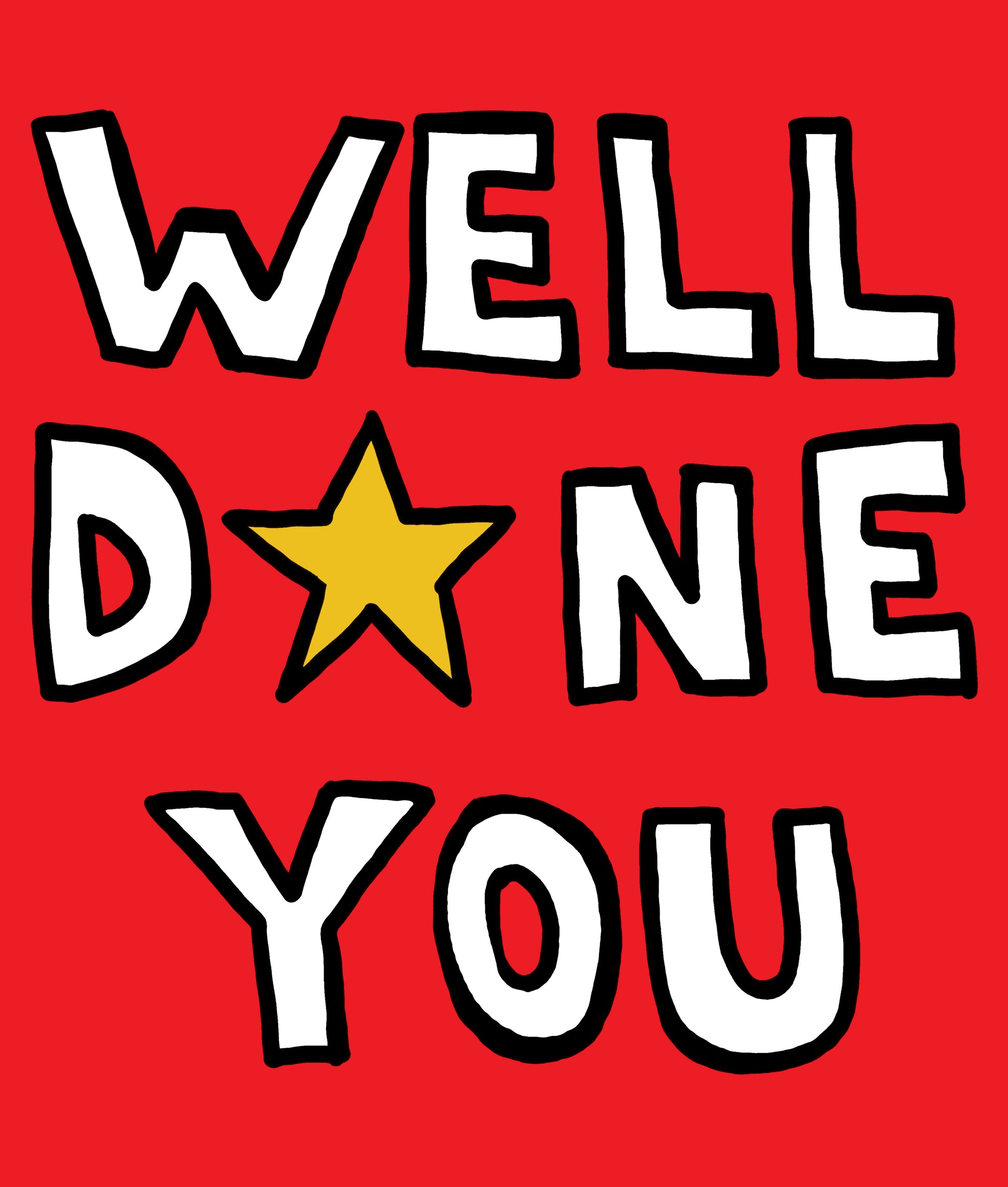 Bold Star Well Done Card from Penny Black