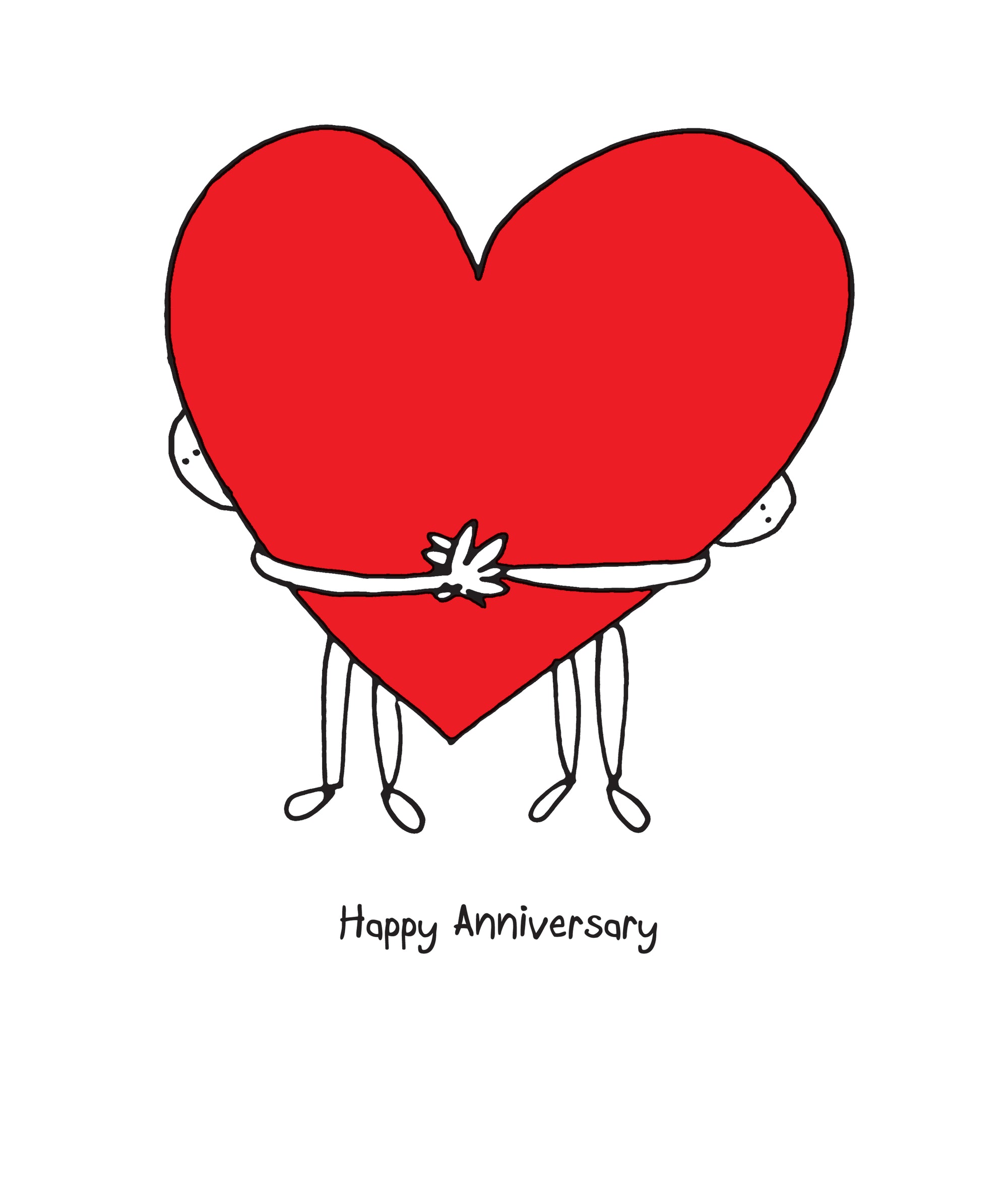 Embraced Heart Anniversary Card from Penny Black