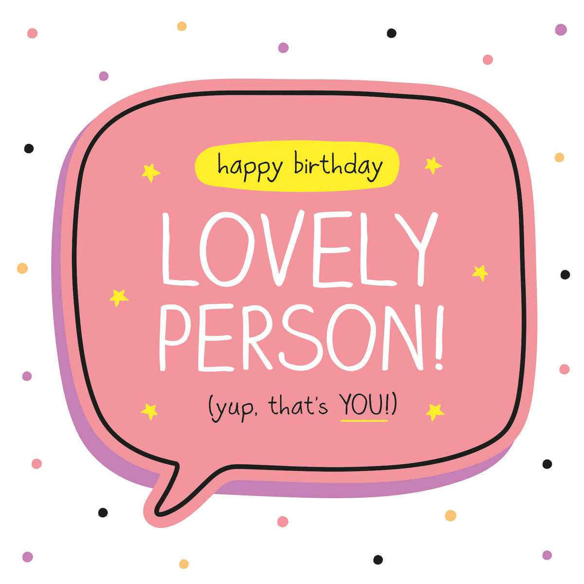 Lovely Person Happy Jackson Birthday Card from Penny Black