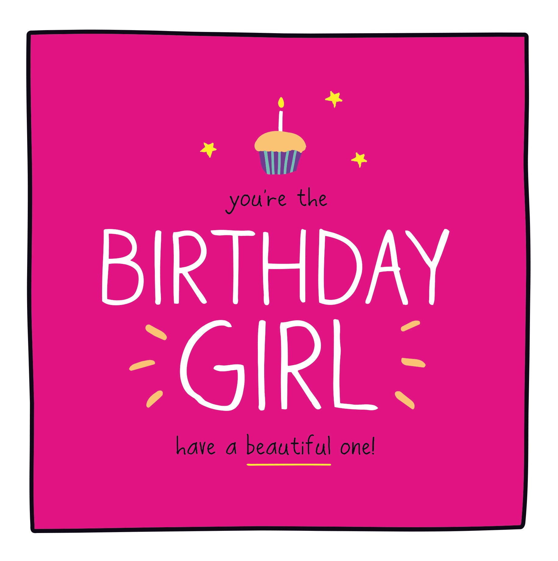 Birthday Girl Beautiful One Card from Penny Black