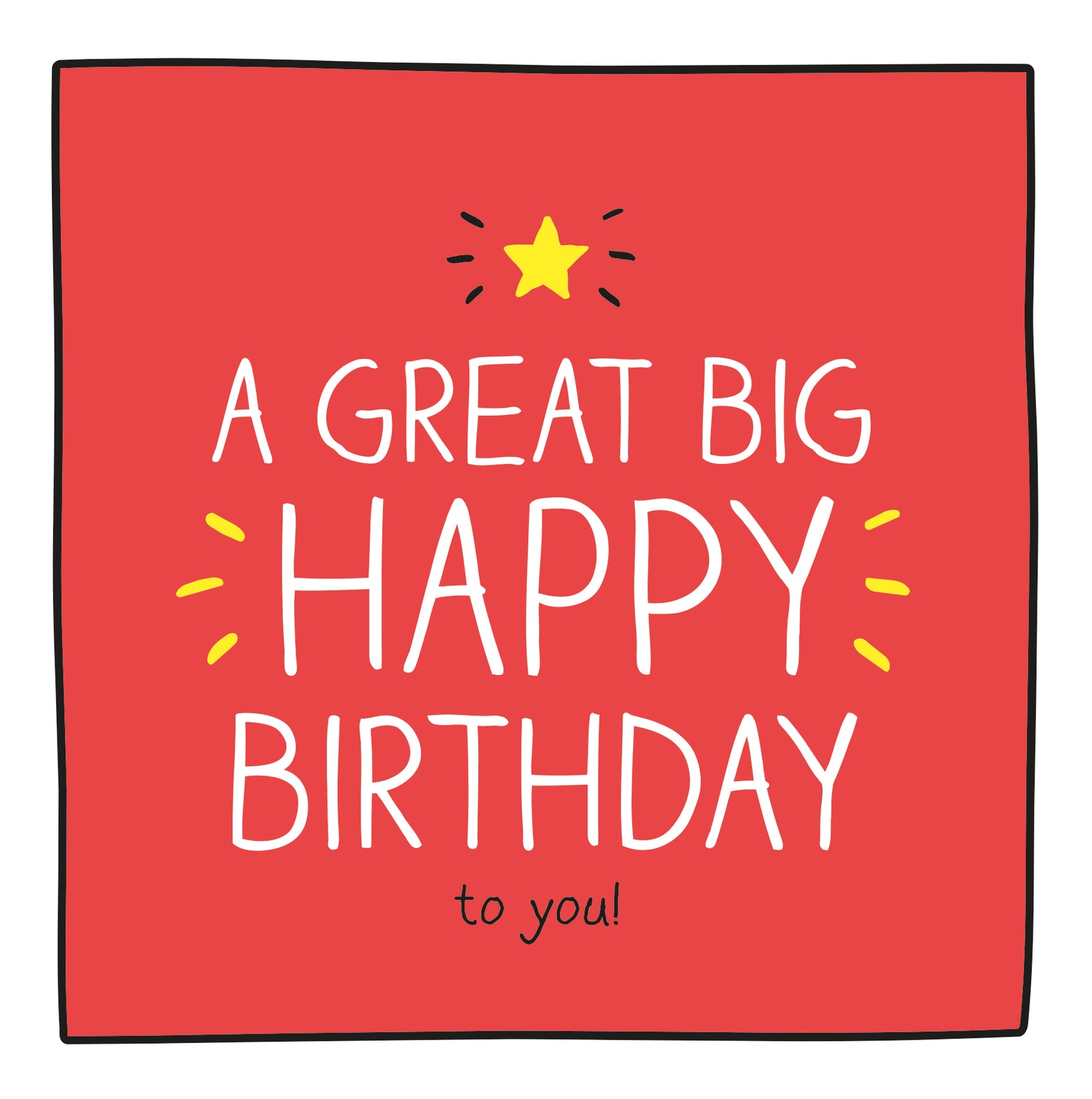 A Great Big Happy Jackson Birthday Card from Penny Black