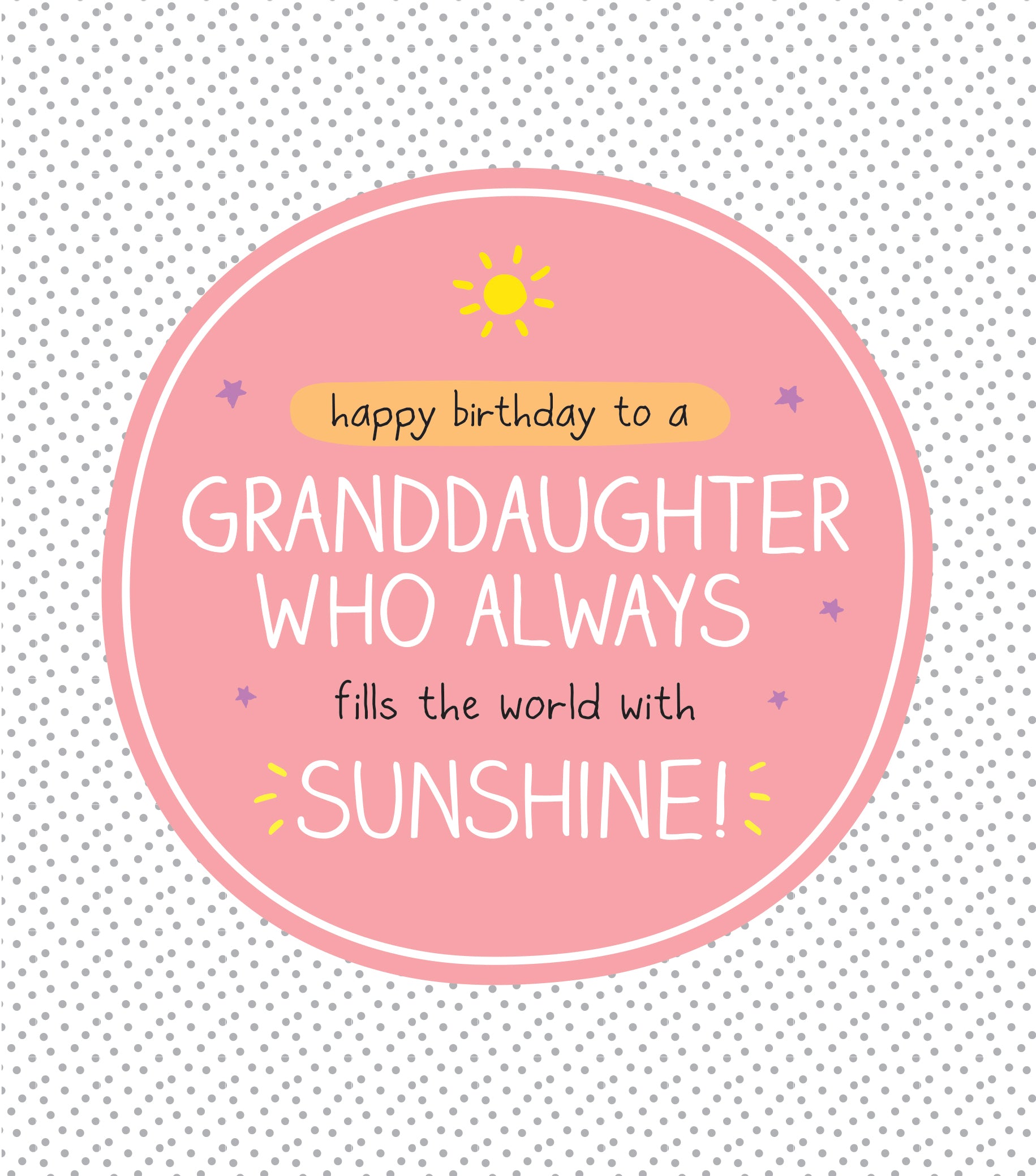 Granddaughter Fills World with Sunshine Birthday Card from Penny Black
