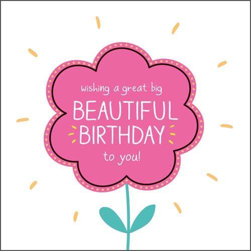 Great Big Birthday Flower Happy Jackson Card - Penny Black