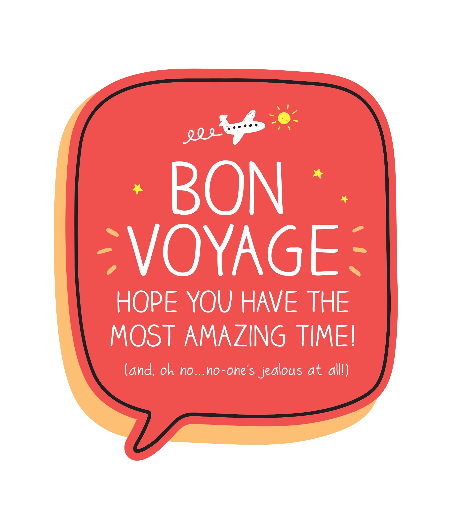 Bon Voyage No-One's Jealous Leaving Card from Penny Black