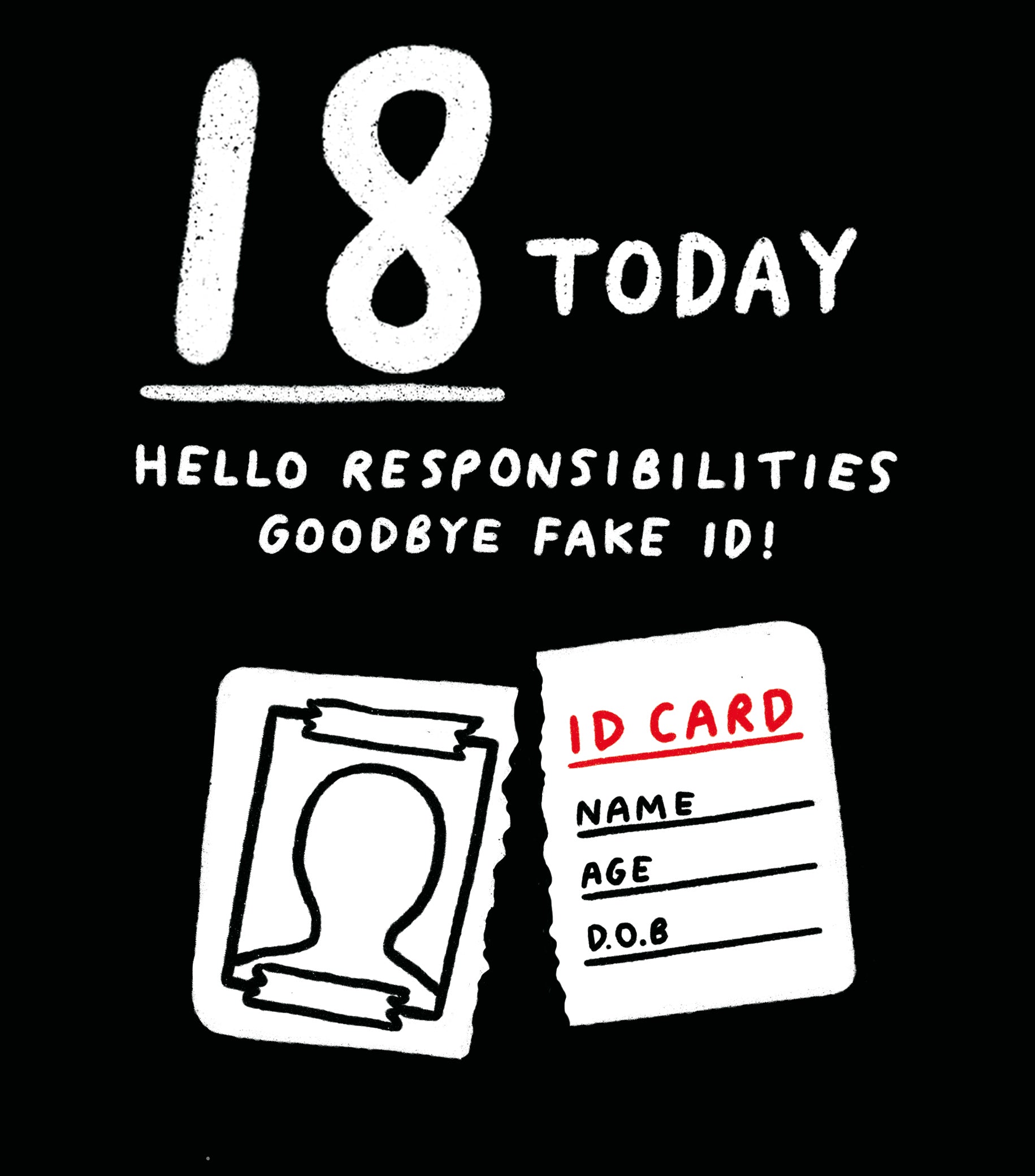 18 Goodbye Fake ID Funny Birthday Card from Penny Black
