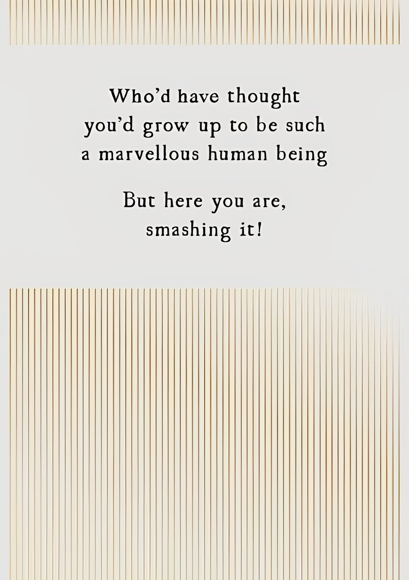 Marvellous Human Being Card from Penny Black
