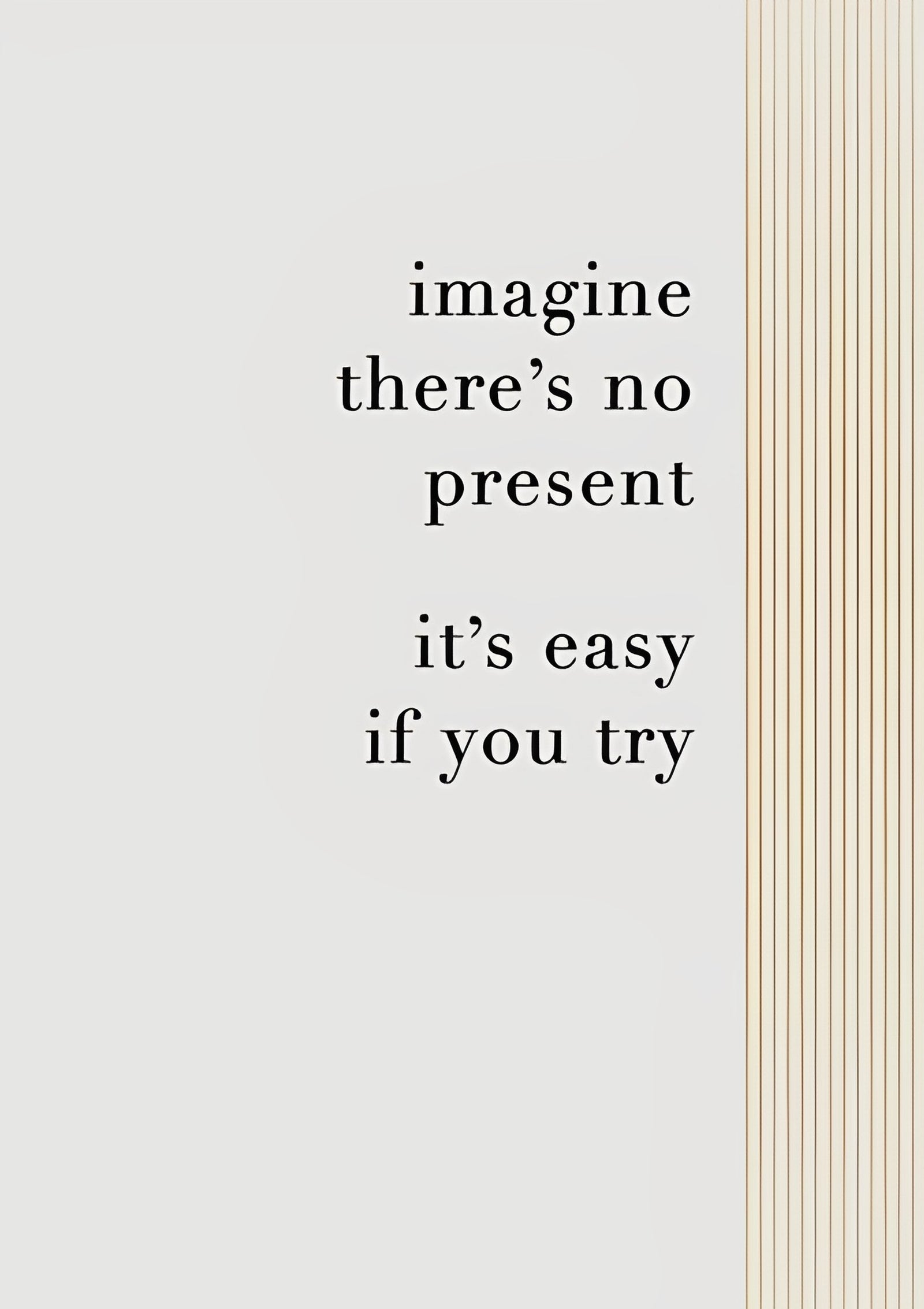 Imagine There's No Present Birthday Card from Penny Black