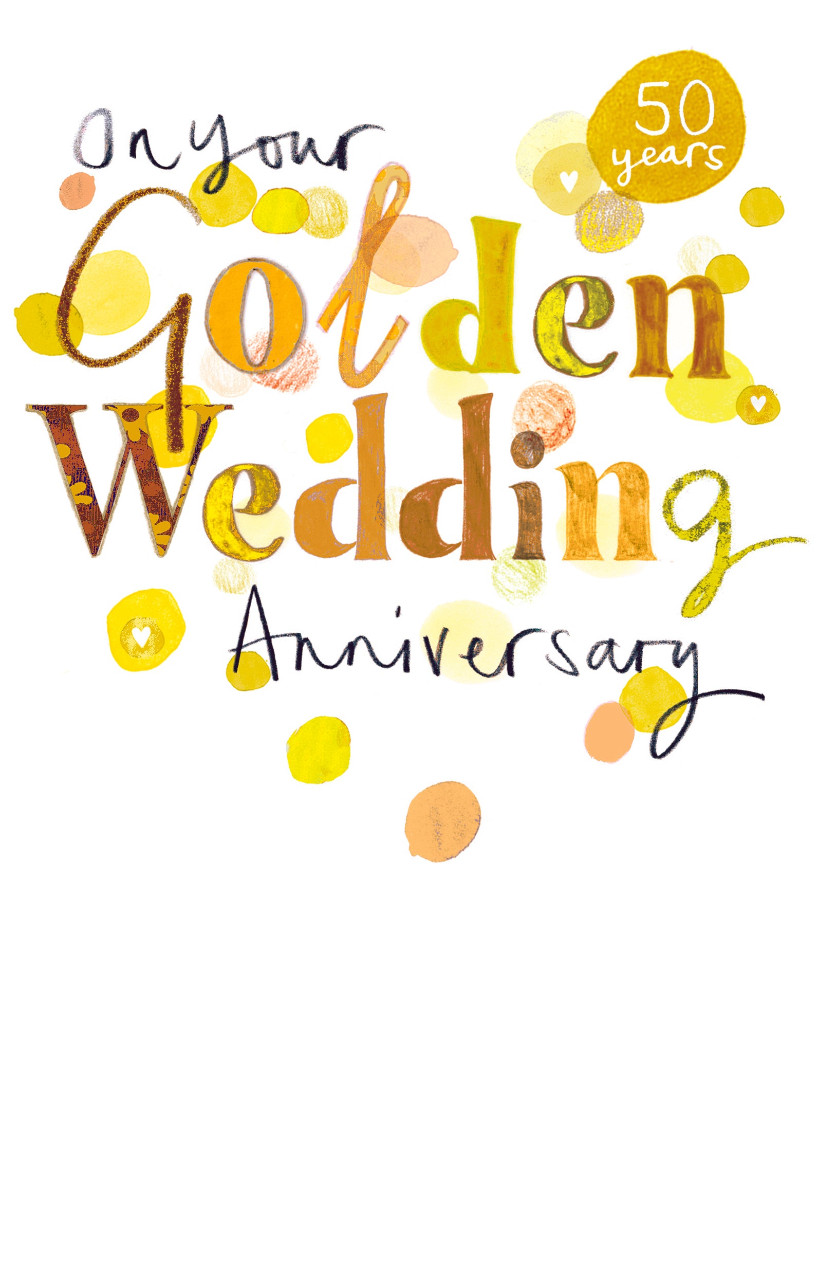 Golden Wedding Anniversary Card from Penny Black