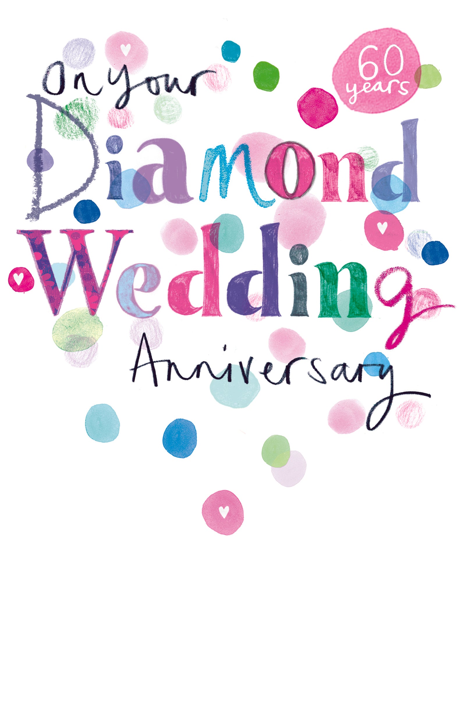 Diamond Wedding Anniversary Card from Penny Black