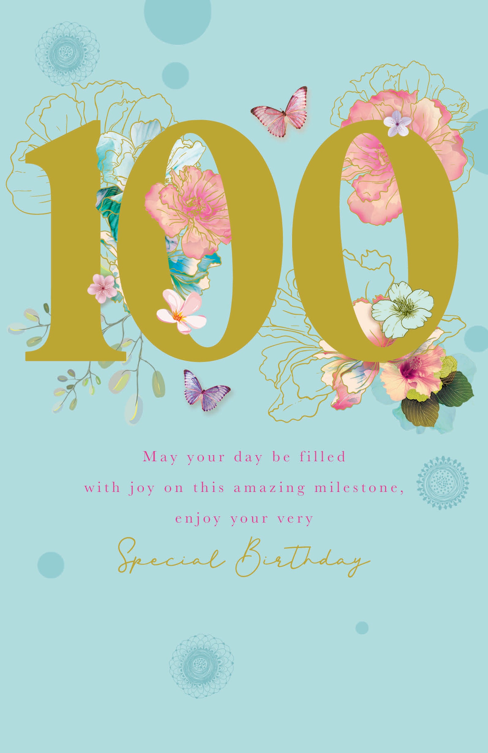 Amazing Milestone 100th Birthday Card from Penny Black