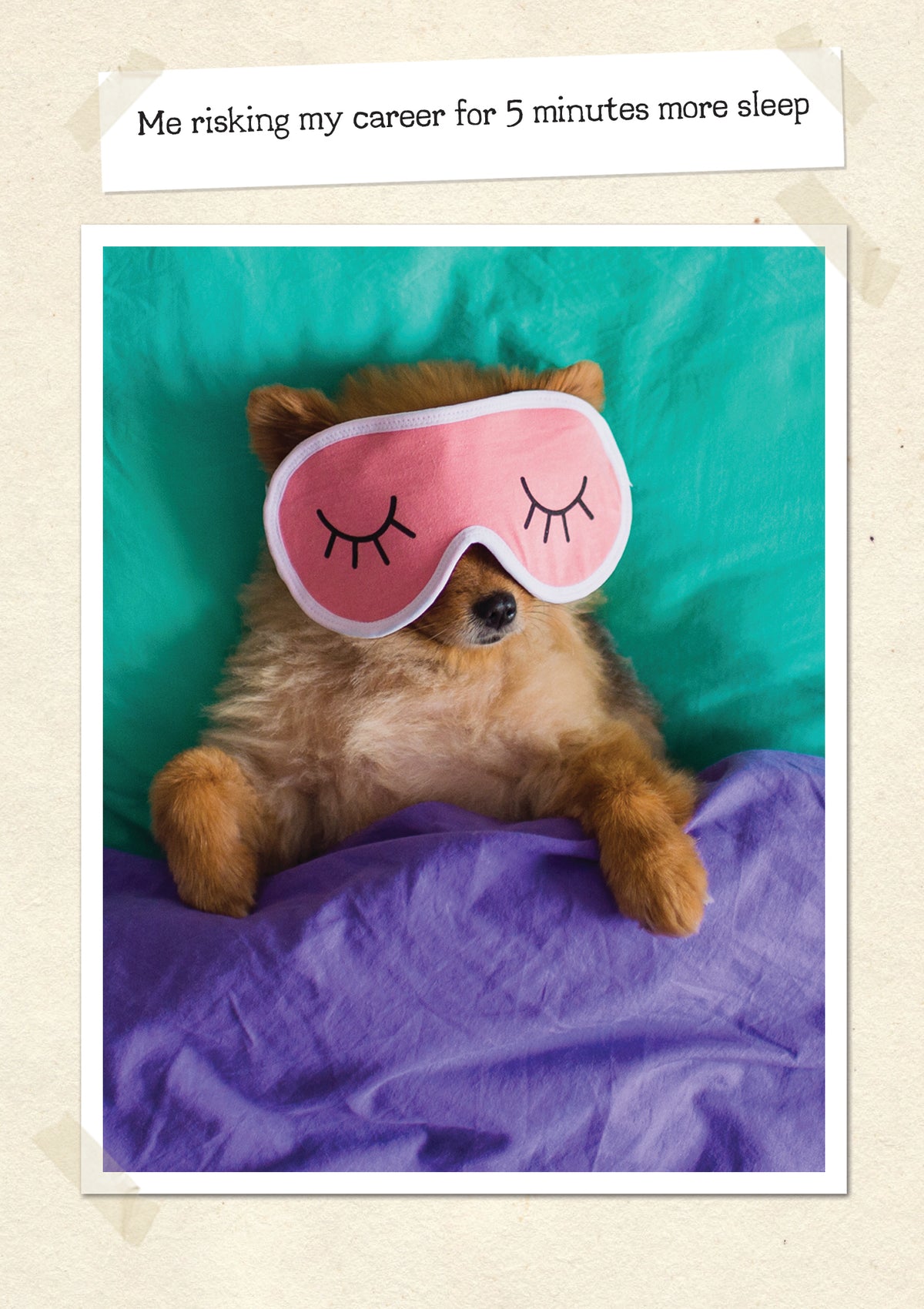 Risking My Career Funny Card from Penny Black