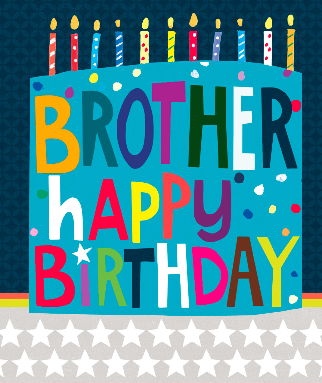 Big Cake Brother Birthday Card from Penny Black