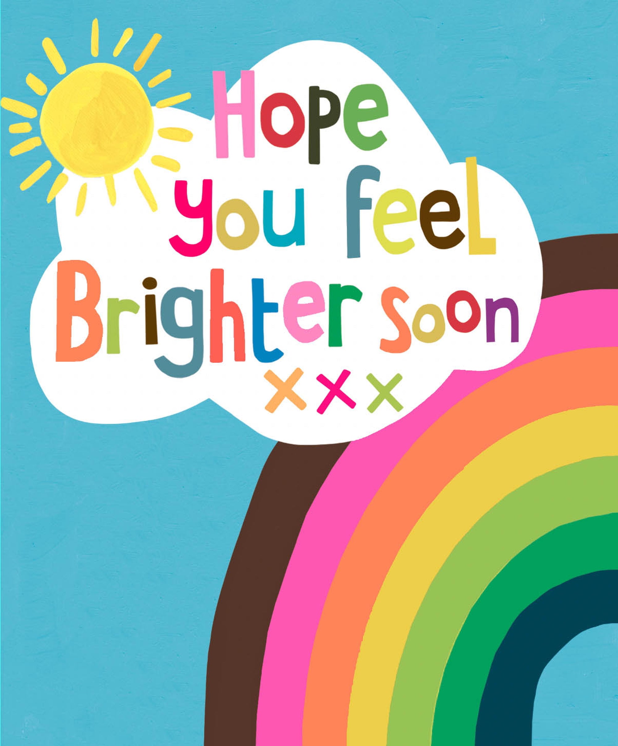 Brighter Soon Rainbow Get Well Card from Penny Black