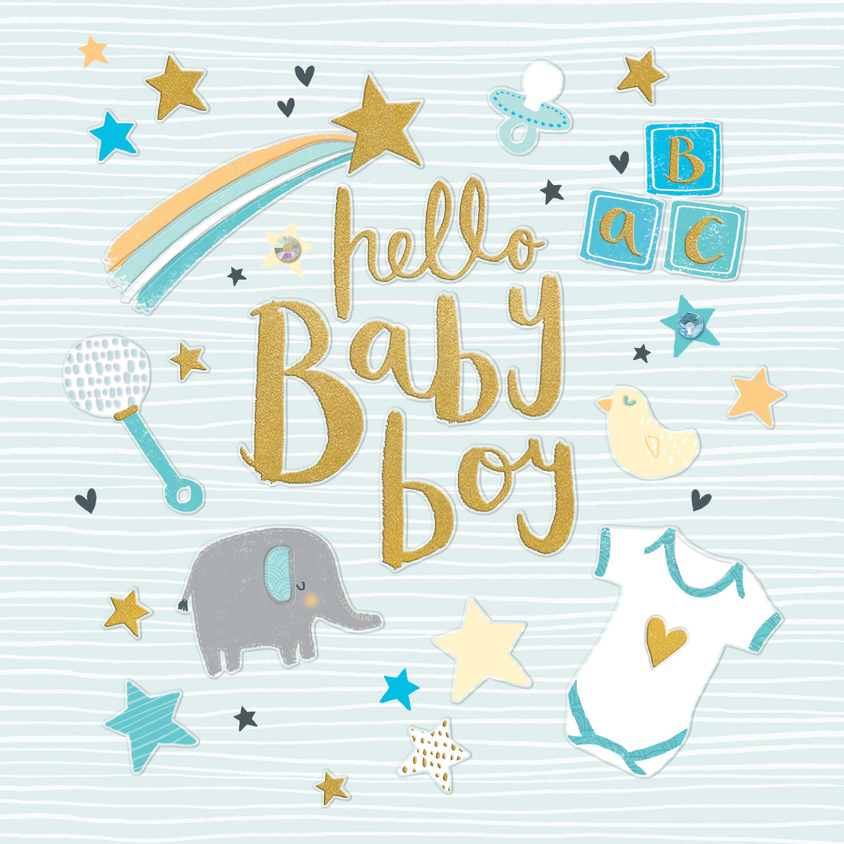 Hello Baby Boy Card from Penny Black
