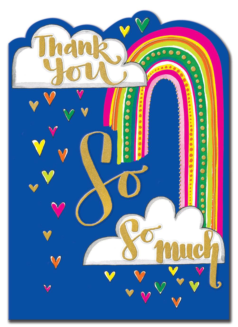 Thank You So Much Rainbow Cut-out Card from Penny Black