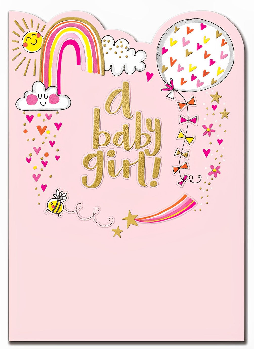 A Baby Girl Card Cut Out Card from Penny Black