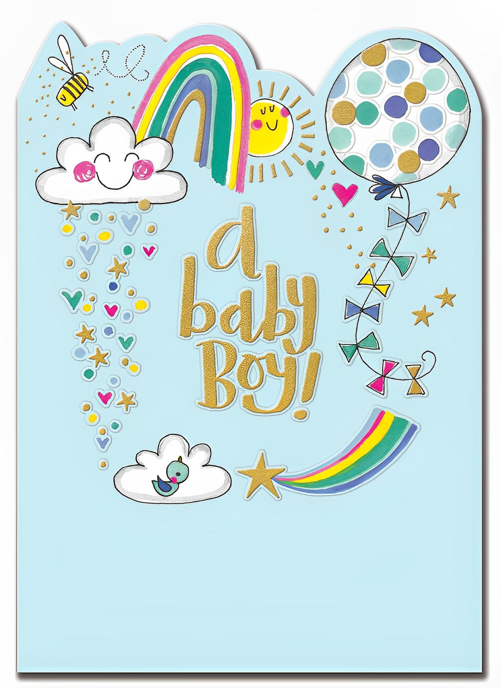 A Baby Boy Card Cut Out Card from Penny Black