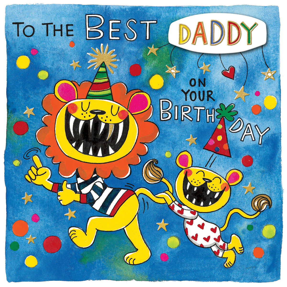 3D Best Daddy Lions Birthday Card from Penny Black
