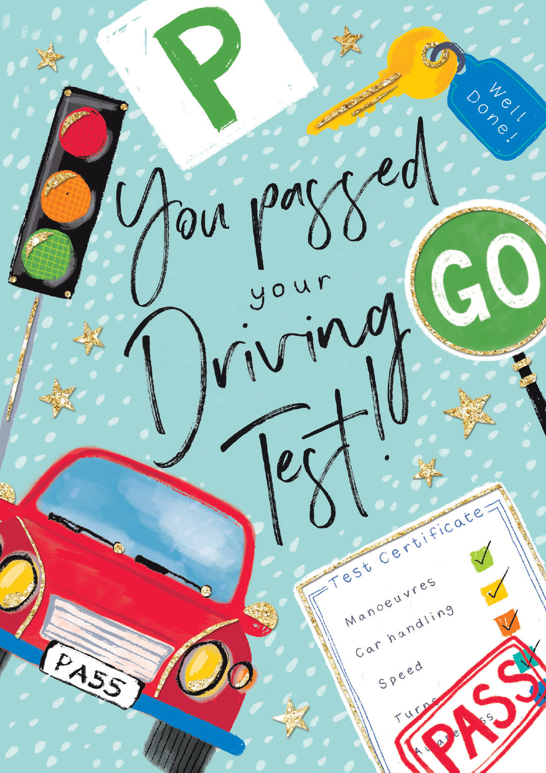 You Passed Your Driving Test Icons Card from Penny Black
