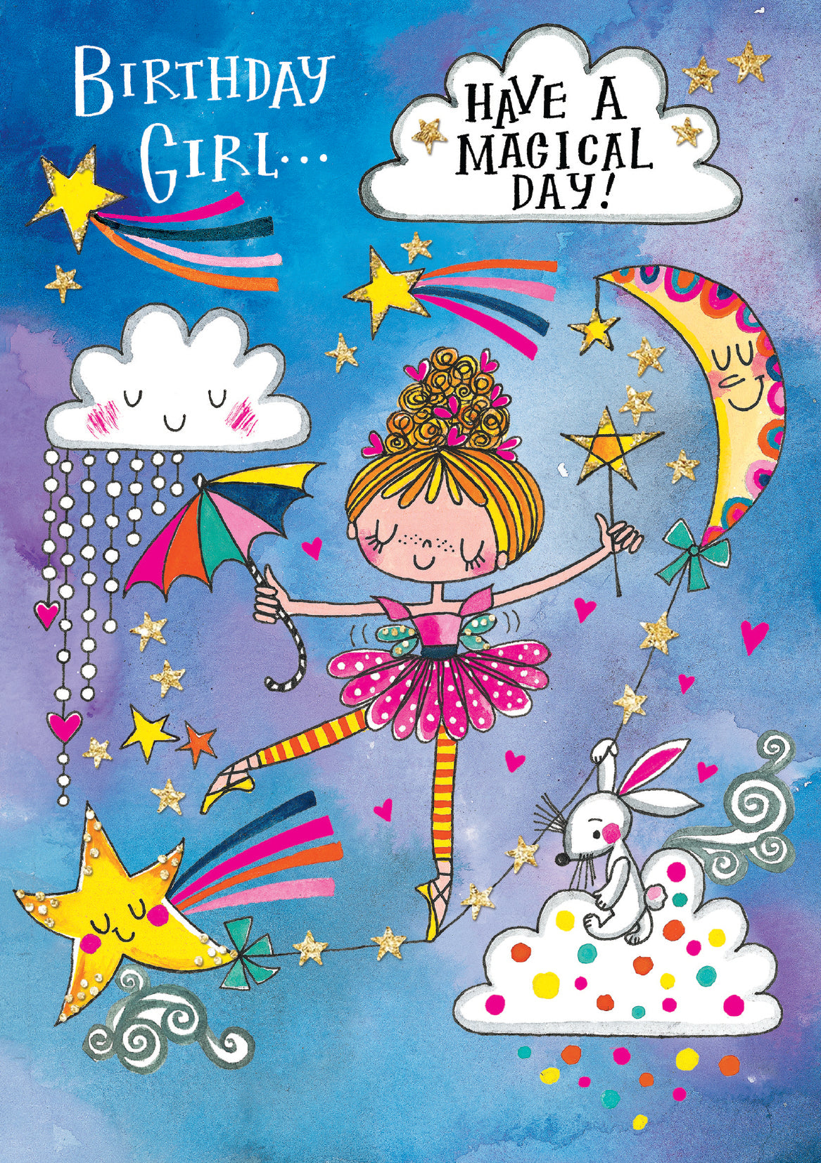 Ballerina Girl Magical Day Birthday Card from Penny Black
