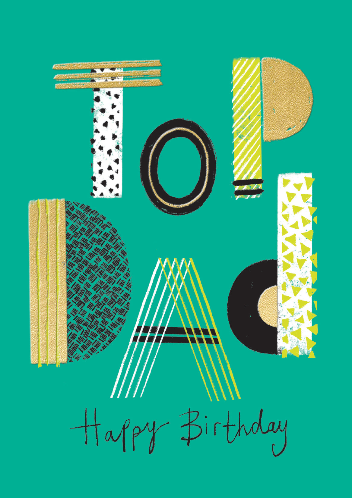 Teal Graphic Top Dad Birthday Card from Penny Black